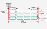 Identco TTL141-700-10 Glossy White Polyester PCB/Component Label, 0.75x.25 [10,000/Roll]