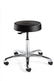 Bevco S3050-BLK Desk Stool, Black, Polyurethane, 25" HF Casters, Ergolux Series