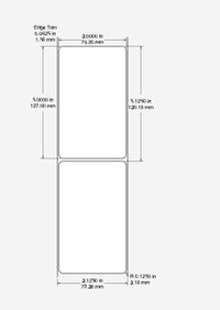 Identco TTL10 Thermal Transfer Paper Packaging Label 3.0x5.0 [1,200/Roll]