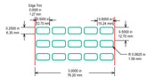Identco Glossy White Polyester PCB/Component Label [10,000/Roll]