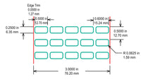 Identco Glossy White Polyester PCB/Component Label [10,000/Roll]
