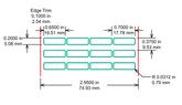 Identco Glossy White Polyimide PCB Component Label [0.65x0.20]