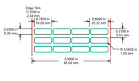 Identco Gloss White Polyimide Thermal Transfer Labels [10,000/Roll]