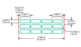 Identco Glossy 700 White Polyester PCB Component Label [10,000/Roll]