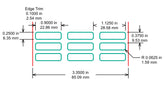 Identco Glossy White Polyester PCB Component Label [10,000/Roll]