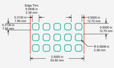 Identco TTL111-403-10 Glossy White Polyester PCB/Component Label, 0.3125x.3125 [10,000/Roll]