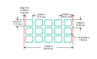 Identco TTL112-403-10 Glossy White Polyimide PCB/Component Label [10,000/Roll]