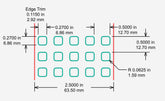Identco TTL113-700-10 Glossy White Polyester PCB/Component Label, 0.27x.27 [10,000/Roll]