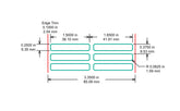 Identco TTL114-700-10 Glossy White Polyester PCB/Component Label 1.5x0.25 [10,000/Roll]
