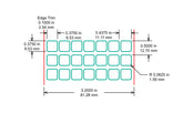 Identco TTL116-700-10 Glossy White Polyester PCB/Component Label, 0.375x0.375 [10,000/Roll]