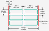 Identco TTL119-700-10 Glossy White Polyester PCB Component Label [1.50x0.75]