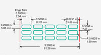 Identco Glossy White Polyester PCB/Component Label [10,000/Roll]