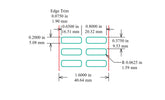 Identco TTL128-700-10 Glossy White Polyester PCB/Component Label, 0.65x.20 [10,000/Roll]