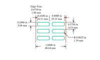Identco TTL128-700-10 Glossy White Polyester PCB/Component Label, 0.65x.20 [10,000/Roll]