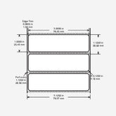 Identco TTL13P Matte White Polyester PCB/Component Label, 3.0x1.0 [33,000/Case]