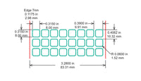 Identco TTL146-700-10 Glossy White Polyester PCB/Component Label, 0.315x.315 [10,000/Roll]