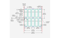 Identco TTL200-337-10 Glossy White Polyester PCB/Component Label, 0.5x1.438 [10,000/Roll]