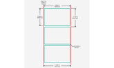 Identco TTL307-741-3 Glossy White Polyester PCB/Component Label, 3.0x2.0 [3,000/Roll]