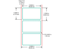 Identco TTL311-740-2.5 Glossy White Polyester PCB/Component Label, 2.0x1.25 [2,500/Roll]