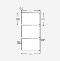 Identco TTL4P Matte WhPolyester ite PCB/Component Label, 3.0x2.0 [18,000/Case]