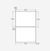Identco TTL8P Matte White Polyester PCB/Component Label, 4.0x3.0 [7,600/Case]