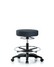 ECOM Seating Imperial Blue Trailblazer Vinyl Backless Stool with Chrome Foot Ring & Casters [Medium Bench Height]