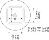 Hakko A1182B BQFP Hot Air Nozzle, 24mm X 24mm