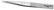 Excelta AA-SA Stainless Steel Anti-magnetic Tweezer with Straight Medium Tip, 5"