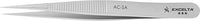 Excelta Ac-SA Neverust Tweezers With Straight Medium Tips, 3 Star, 4-1/4"