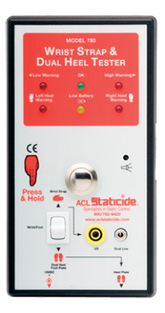 ACL Staticide 780 Economy Combo Wrist Strap & Dual Heel Tester with Footplate