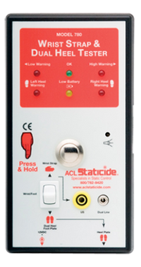 ACL Staticide 780 Economy Combo Wrist Strap & Dual Heel Tester with Footplate