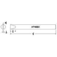 Hexacon HT488X Full-Chisel Soldering Tip, 3/8"