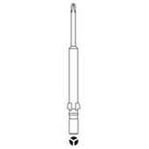 ASG 64830 Power Bits, 4.0mm #1 x 60mm Y-Bit