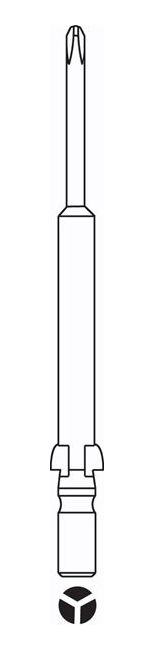 ASG 64830 Power Bits, 4.0mm #1 x 60mm Y-Bit