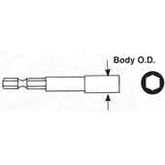ASG 64916 1/4" Hex Head Screw & Nut Bits
