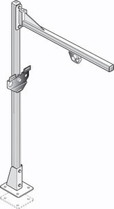 ASG 65070 Tool Support Stand Swing Boom, 4 Ft Vertical