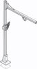 ASG 65070 Tool Support Stand Swing Boom, 4 Ft Vertical