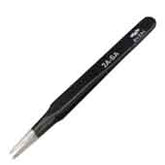 Aven 18049EZ Style 2A-SA E-Z Pick Stainless Steel Anti-Magnetic Black Tweezers