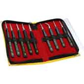 Aven 18480ARS Artis 9-Piece Tweezers Set with Soft Pouch