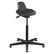 Bevco 3505 Sit-Stand, Black Polyurethane Seat with Black Nylon Base and Mushroom Glides [22-32 Seat Height, 300lb Capacity]