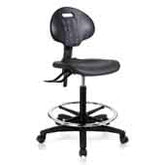 Bevco7500-CARD5S-BLK Ergonomic Polyurethane Chair