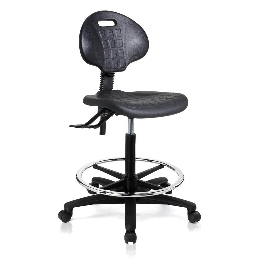 Bevco7500-CARD5S-BLK Ergonomic Polyurethane Chair