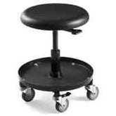 Bevco 3057 Desk Height Maintenance Repair Stool with Plastic Storage Tray