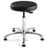 Bevco 3550E-V-BLKV Upholstered ESD Vinyl Stool, 5-Star Polished Aluminum Base