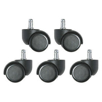 Bevco 4550S/5 Dual Wheel Hard Floor Casters, Pack of 5