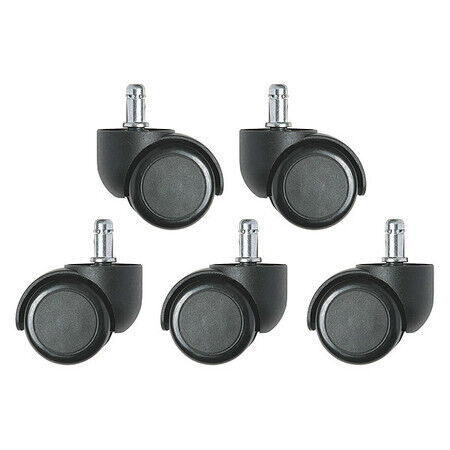 Bevco 4550S/5 Dual Wheel Hard Floor Casters, Pack of 5