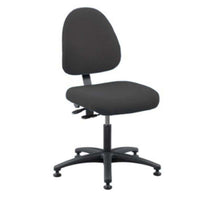 BEVCO 6001-4550S/5--BLKV Integra Upholstered Chair Large Back Articulating Seat & Back Tilt 5-Star Black Nylon