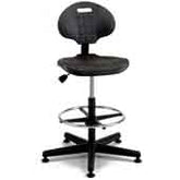Bevco 7300-BLK-3850S/5 Everlast Mid Height Black Polyurethane Chair
