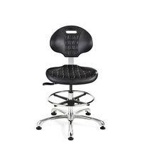Bevco 7550E-CARD5S-BLK Ergonomic ESD Polyurethane Chair