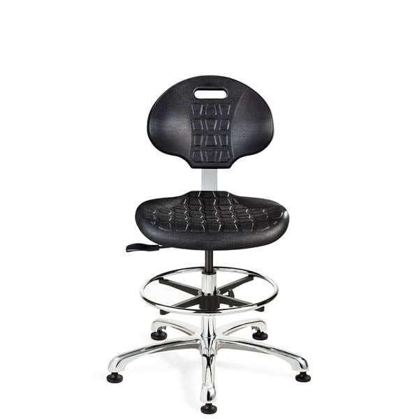 Bevco 7550E-CARD5S-BLK Ergonomic ESD Polyurethane Chair